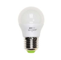 Лампа светодиодная PLED-ECO-G45 5Вт шар 3000К тепл. бел. E27 400лм 220-240В | Код. 1036957A | JazzWay